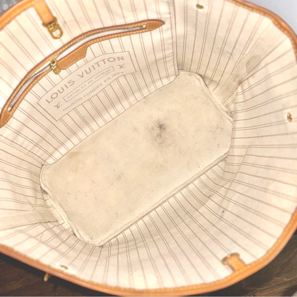 Louis Vuitton Neverfull MM Damier Azur Tote Bag - Picture 12 of 14